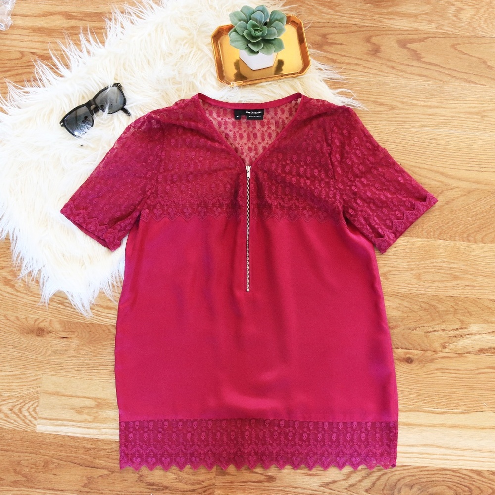 ⚡FLASH SALE⚡Medium The Kooples Fuschia Lace Top